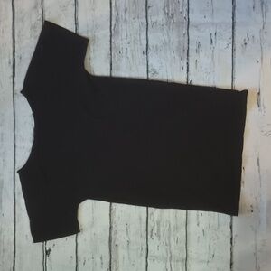 LaMade Black Dolman Oversized Cotton Blend T Shirt Dress M